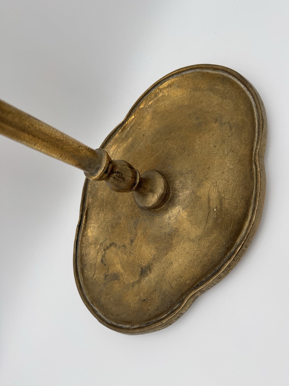 Mid Century Modern Umbrella & Cane Holder Cast Gold Tone Brass Slotted