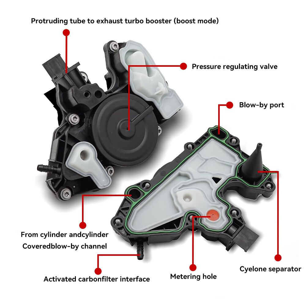 Crankcase Vent PCV Valve For 2014 2015-2018 Volkswagen Passat Jetta Bettle