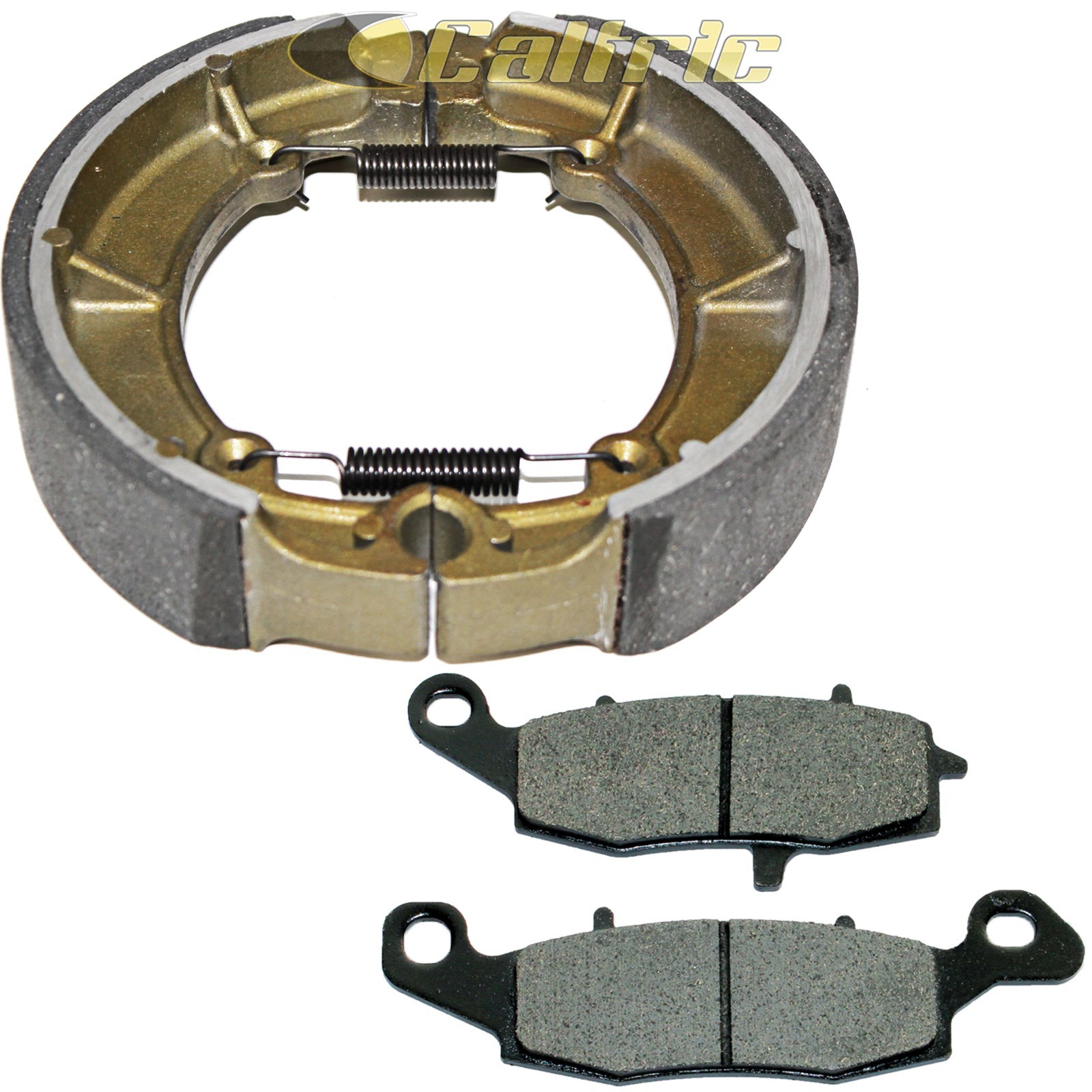 Front Brake Pads & Rear Shoes for Kawasaki VN800B Vulcan 800 Classic 1996-2005