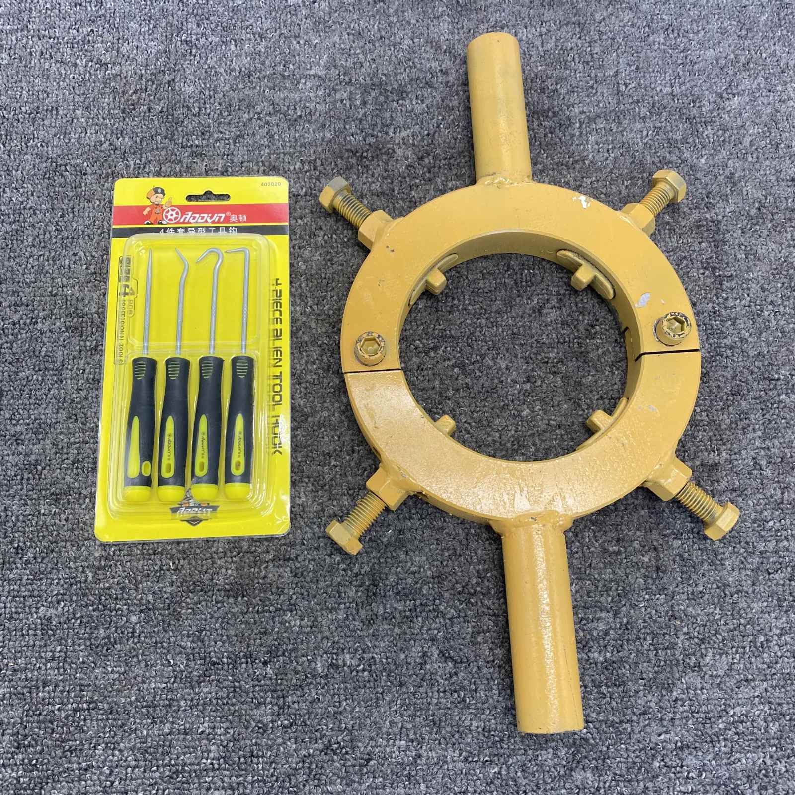 Change Cylinder Head Wrench for All Brand Excavators ID 105mm-145mm 4 bolts