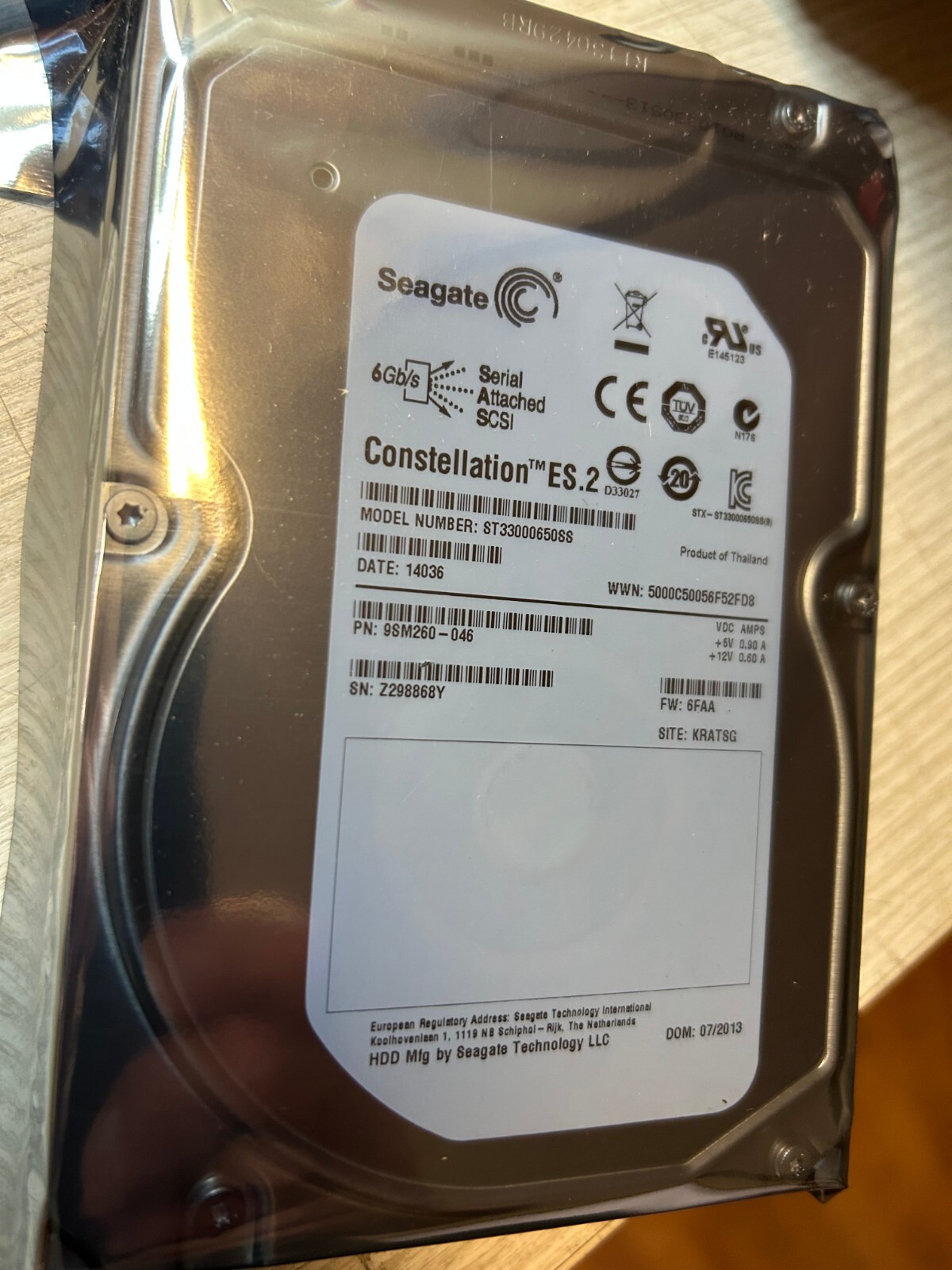 Seagate ST33000650SS 9SM260-046 Constellation ES.2 3TB SAS  NetApp- read descrip