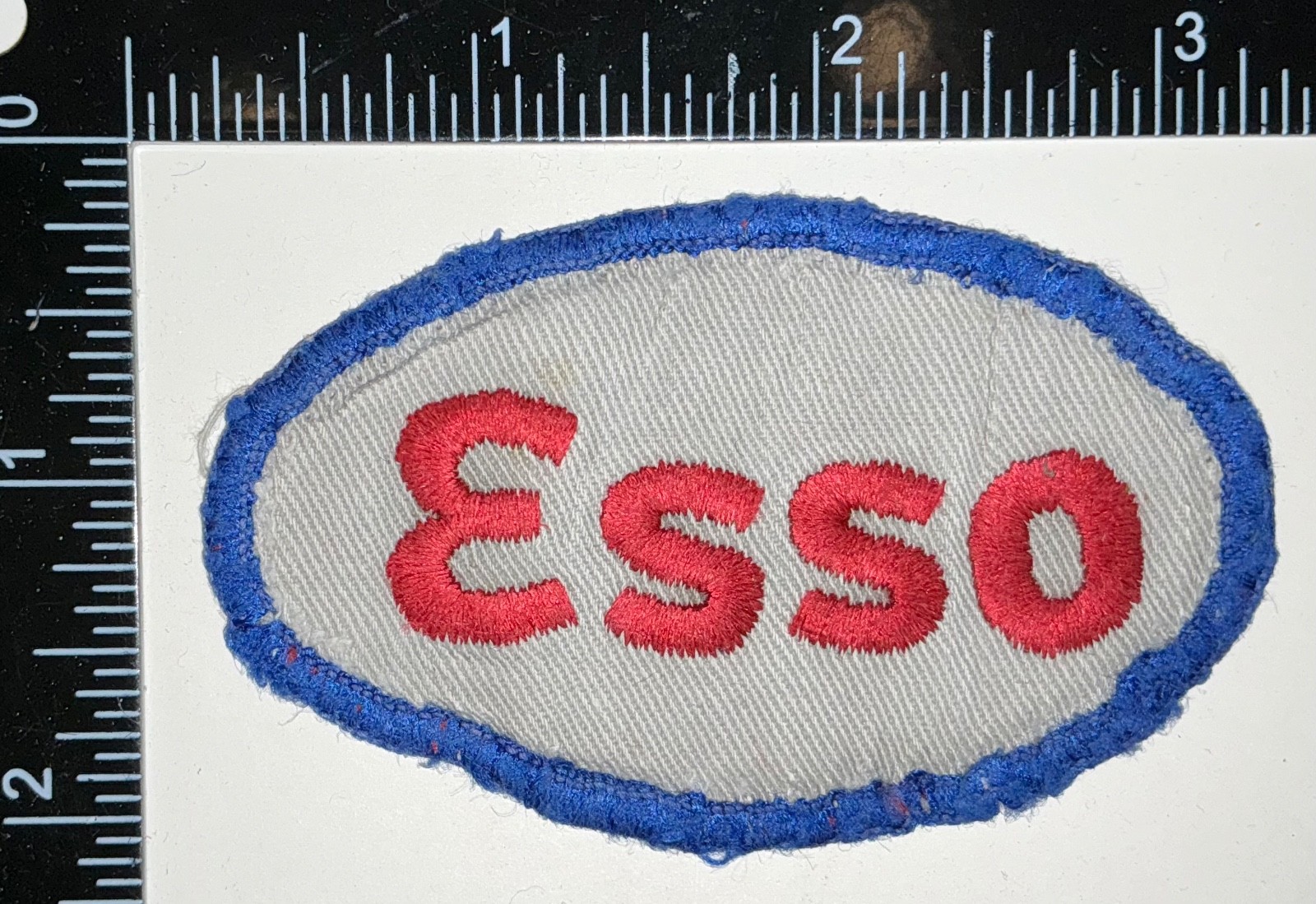 Vintage Esso Gasoline Service Station Motor Fuel Ad Advertising Coverall Patch