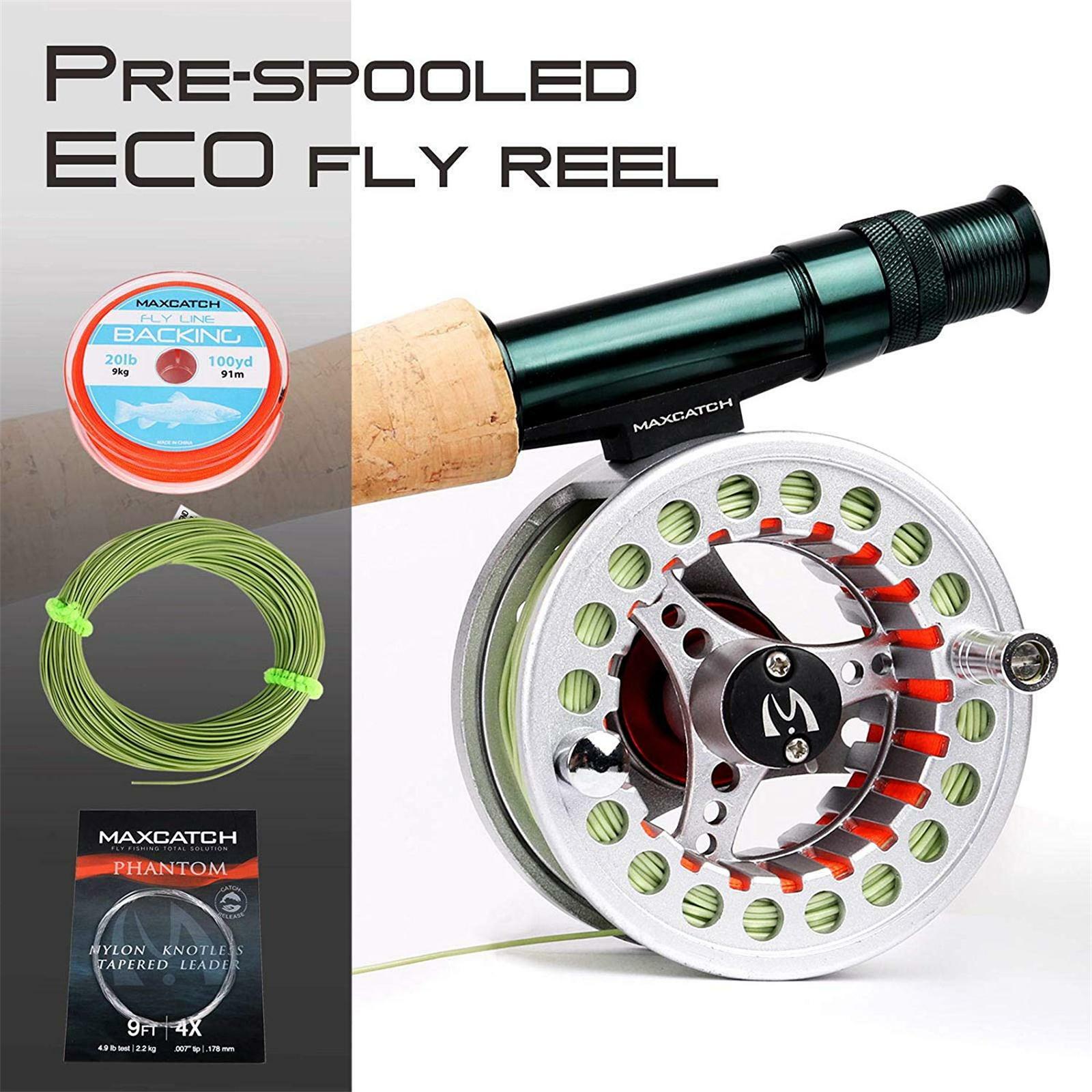 Maxcatch Extreme Fly Fishing Combo Kit 3/4/5/6/7/8wt Starter Rod and Reel Outfit