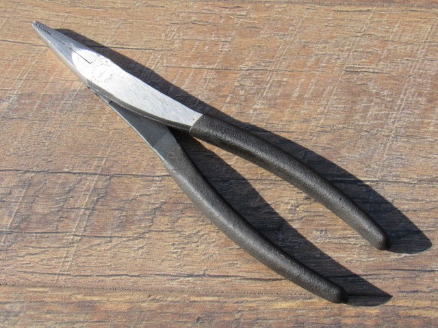 CRAFTSMAN TOOLS 9- 45807 8" DUCK BILL LONG NOSE PLIERS  WF 945087 MADE IN USA