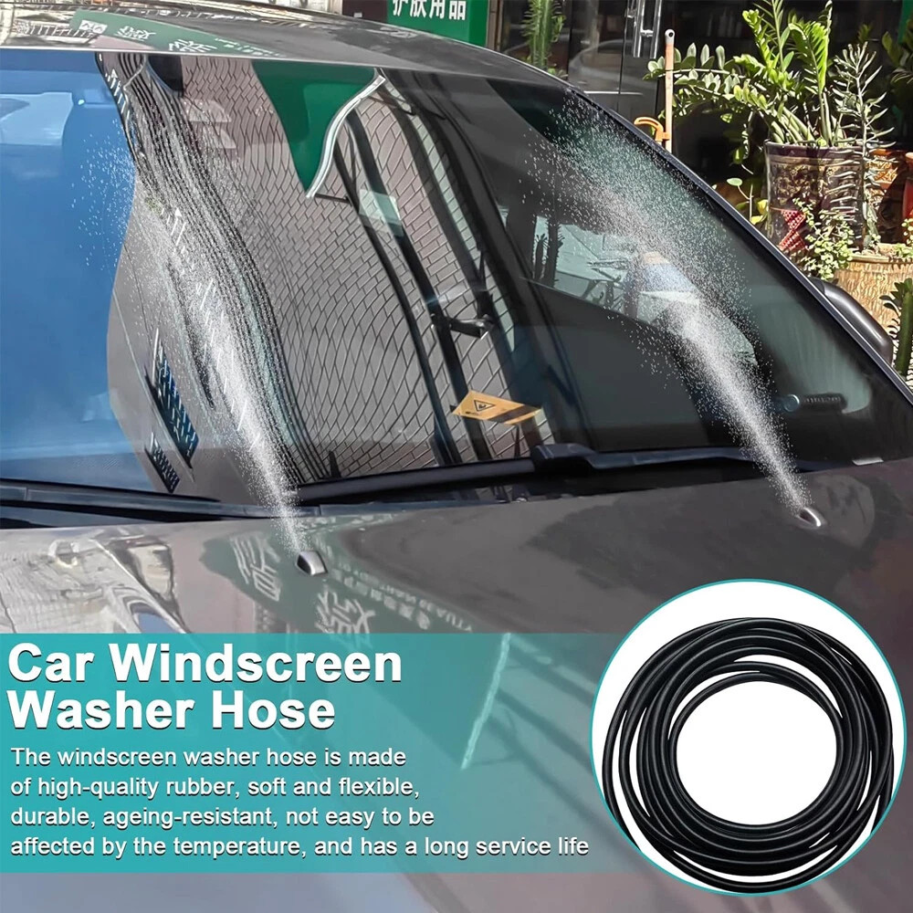 Universal Car Windshield Wiper Washer Squirter Nozzle Spray Jet Kit Fluid Hose Y