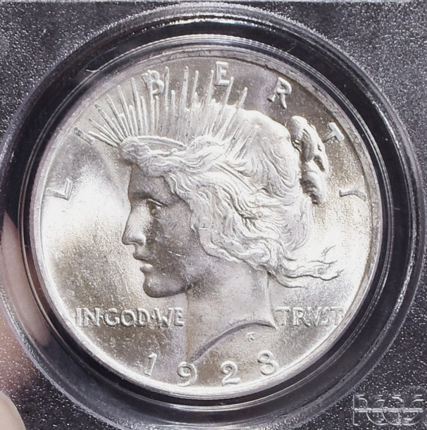 :1923-P SILVER PEACE DOLLAR FLASHY BLAST WHITE PCGS GEM BU MS65 HIGHEST GRADES