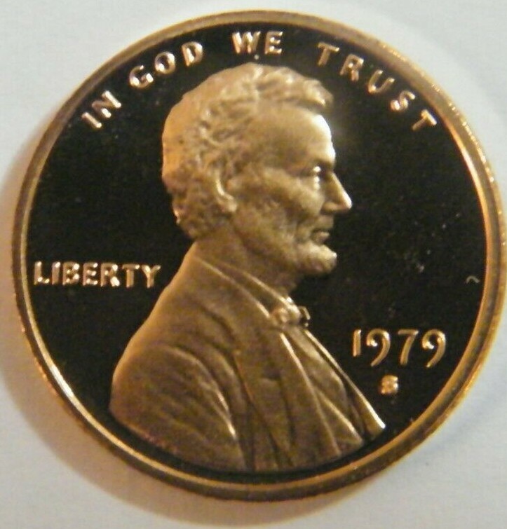 1979 Type 2 Proof Lincoln Memorial Penny US Coin Cents Choice to Gem