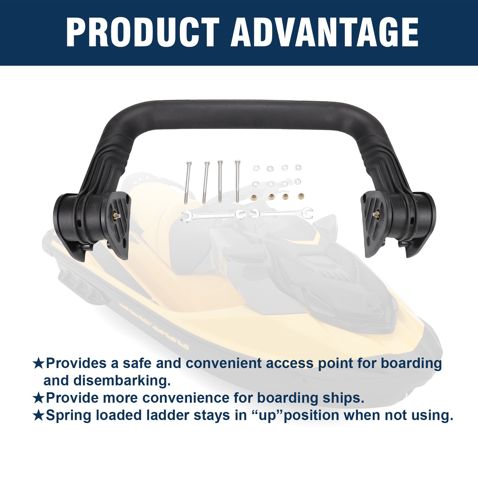 Retractable Boarding Ladder Step Compatible with Sea-doo GTR GTR X GTS 295100869