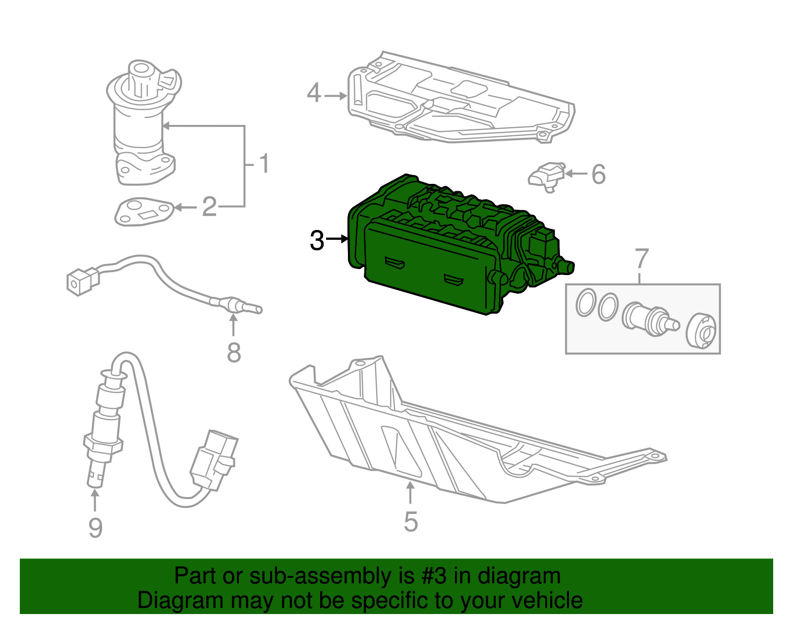 Genuine 11-17 Honda Odyssey Canister Set (17011-TK8-A01)