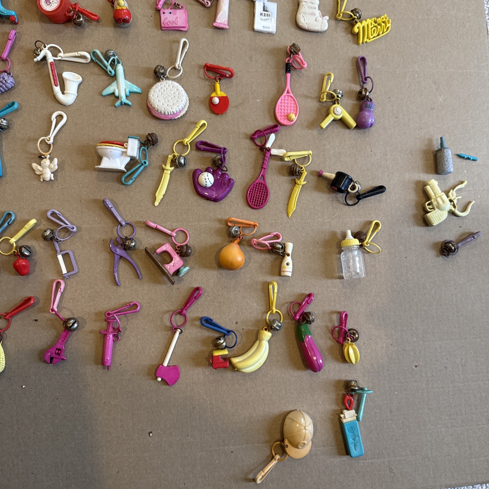 Huge Lot Of 82 Bell Charms Necklaces Rare 80s READ