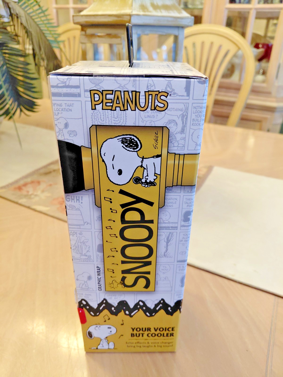 PEANUTS SNOOPY WIRELESS KARAOKE MICROPHONE BLUETOOTH SPEAKER SOUND EFFECTS NEW