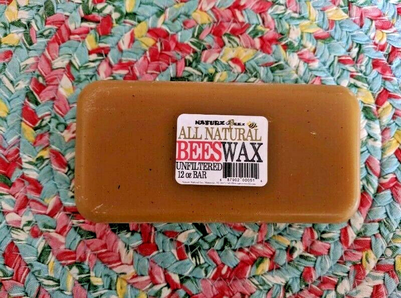 BEESWAX BLOCK 100% NATURAL UNFILTERED 0.75lbs or more