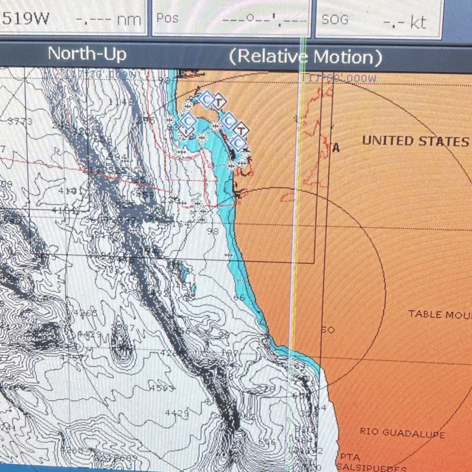 Navionics Raymarine Card Western US coast to Hawaii