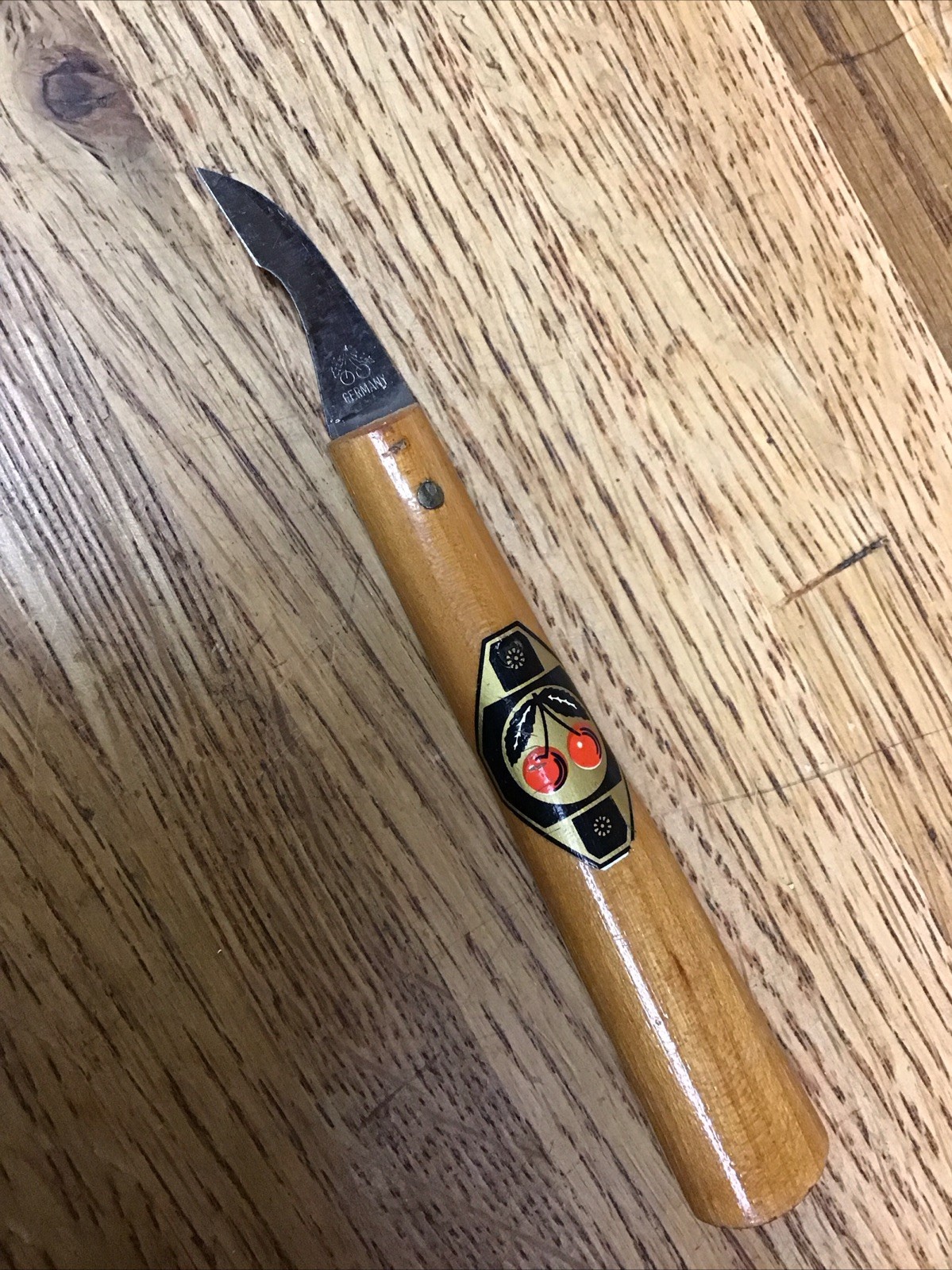 Two Cherries Chip carving knife Wood Handle Made In Germany Carving Tool
