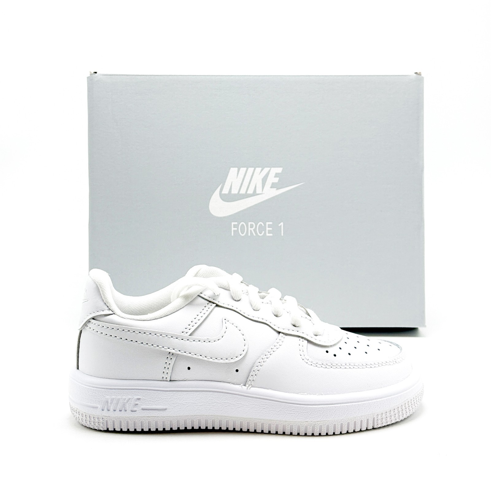 *NEW* Pre-School Kids Nike Air Force 1 Low (PS) White / White (IF1673 100) 👍