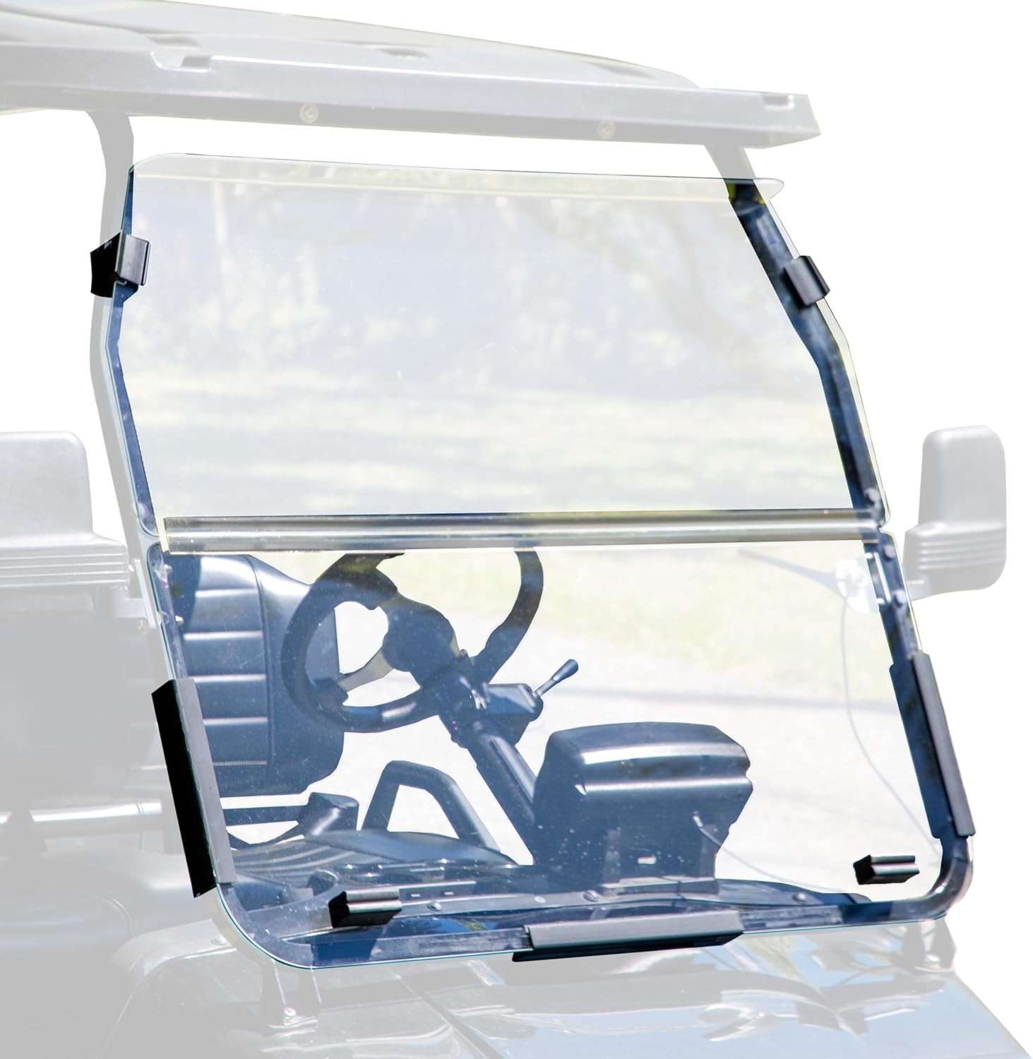 RedDot 1/4" Folding Golf Cart Clear Windshield for Evolution Classic & Forester