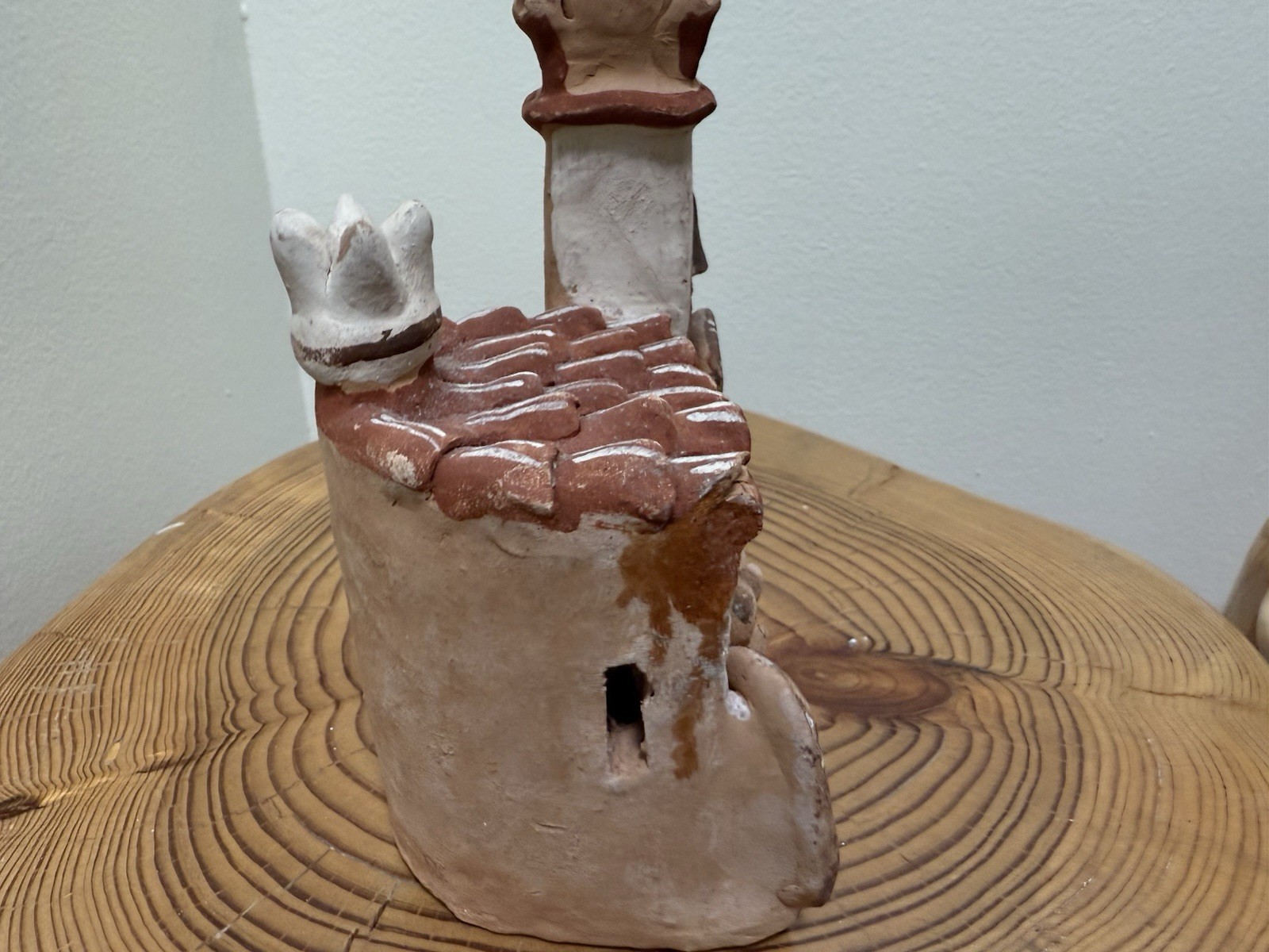 Set of 3 Large Handcrafted Peruvian Clay Pueblo Houses – Folk Art Village