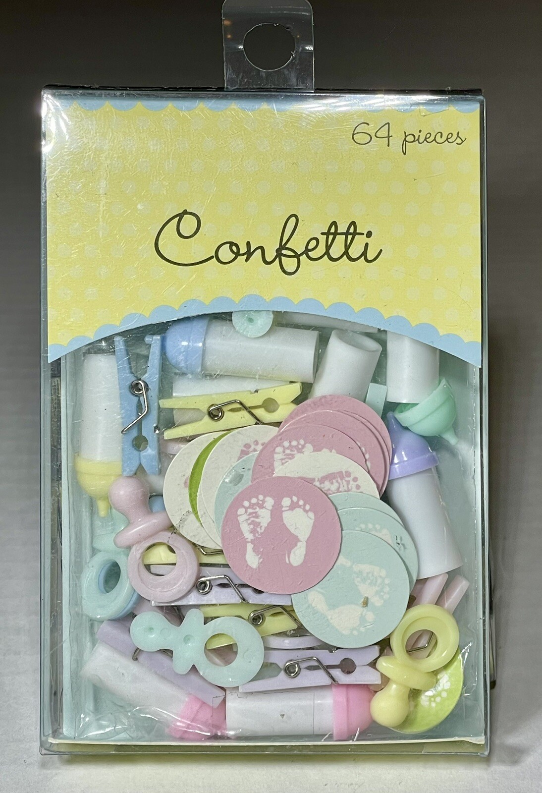 3D Baby Confetti (64 Pieces/Box) Baby Shower Decorations Lot of 5 Boxes ALL NEW