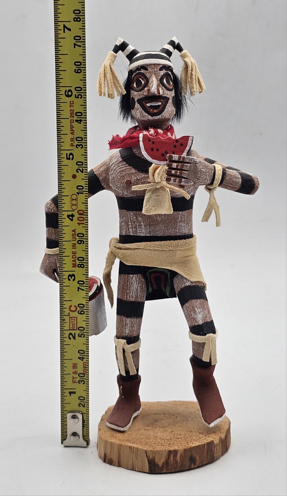 Vintage Navajo Koshare HANO CLOWN Kachina by FELIX BEGAY 6.75"