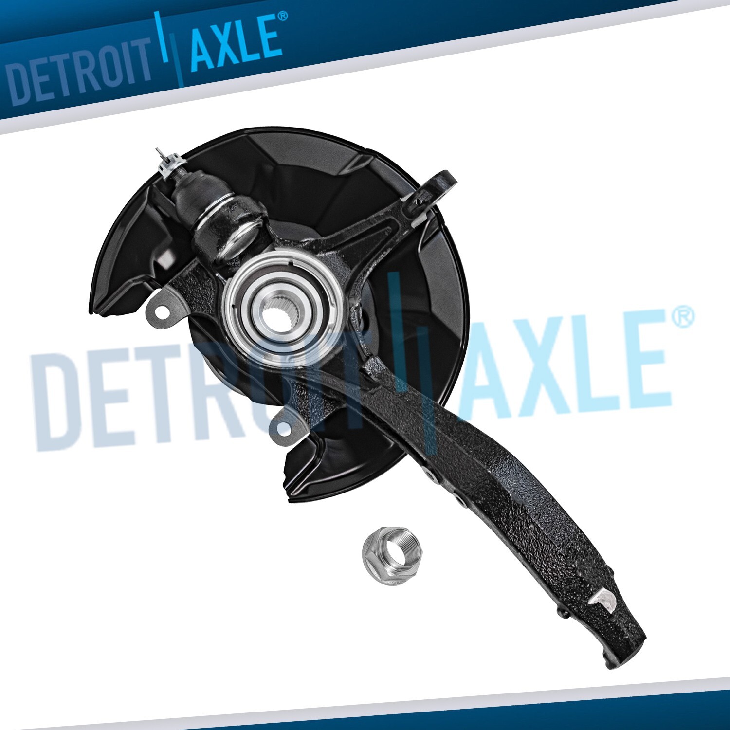 Front Left Steering Knuckle+Wheel Hub Bearing for 2009-12 Honda Accord Acura TSX