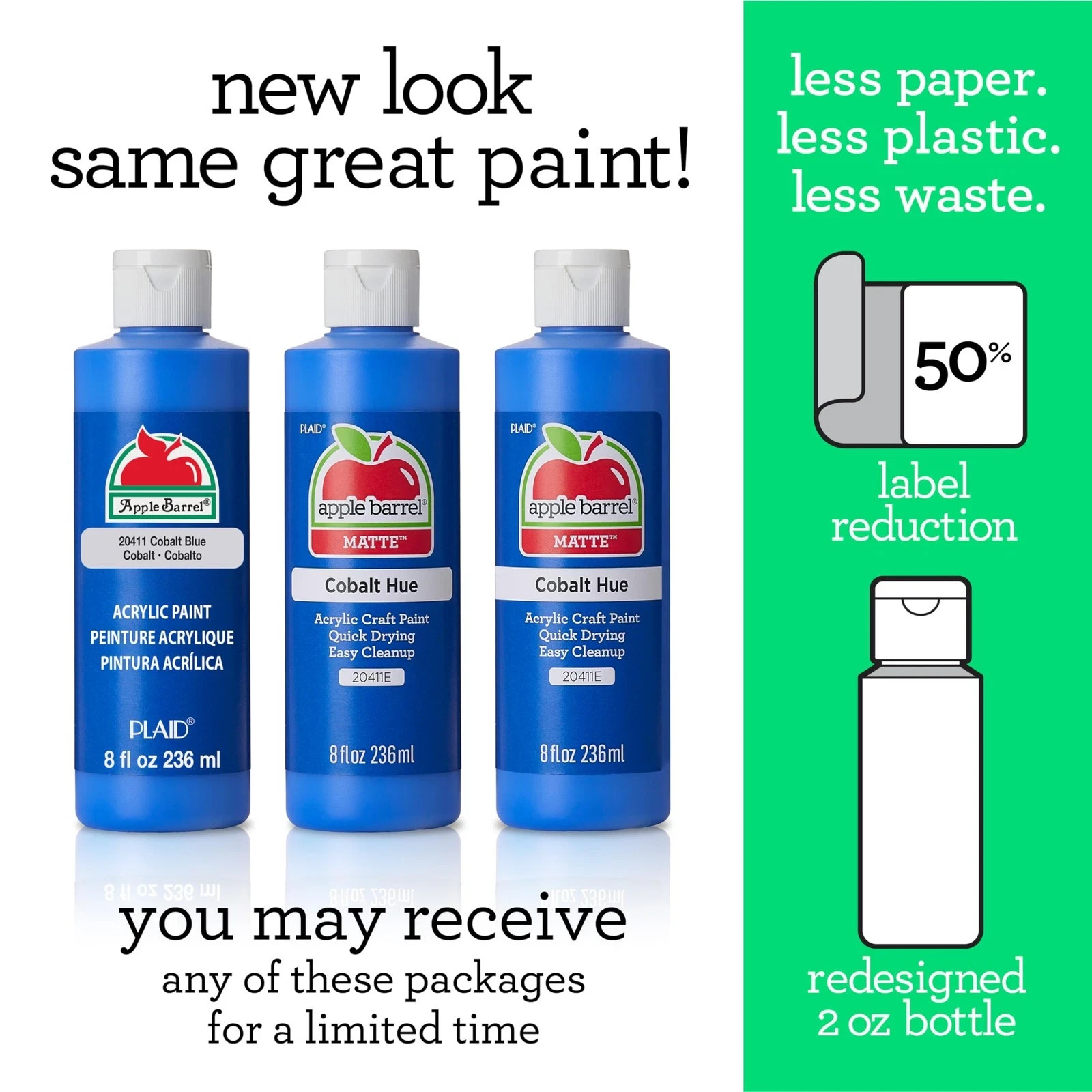 Apple Barrel Acrylic Paint in Assorted Colors (8 Ounce) - 20403 White