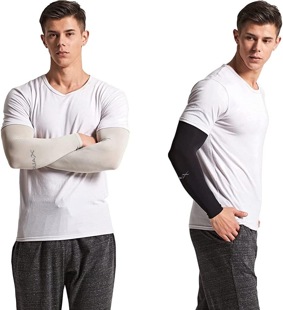 3 Pairs Cooling Arm Sleeves Cover UV Sun Protection Sports Outdoor For Men Women