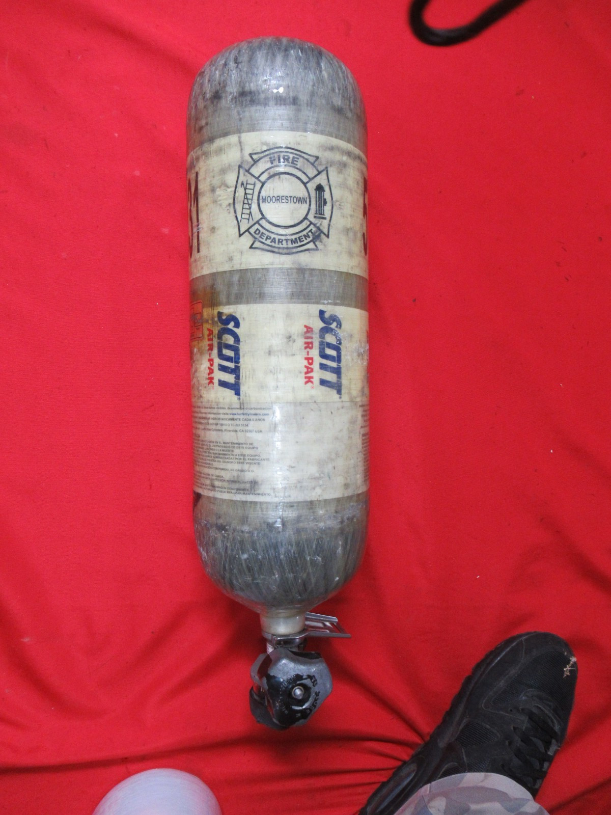 MFG 2010 SCOTT 4500PSI 45 Min SCBA Bottle Tank Cylinder CGA347 valve Air gun PCP
