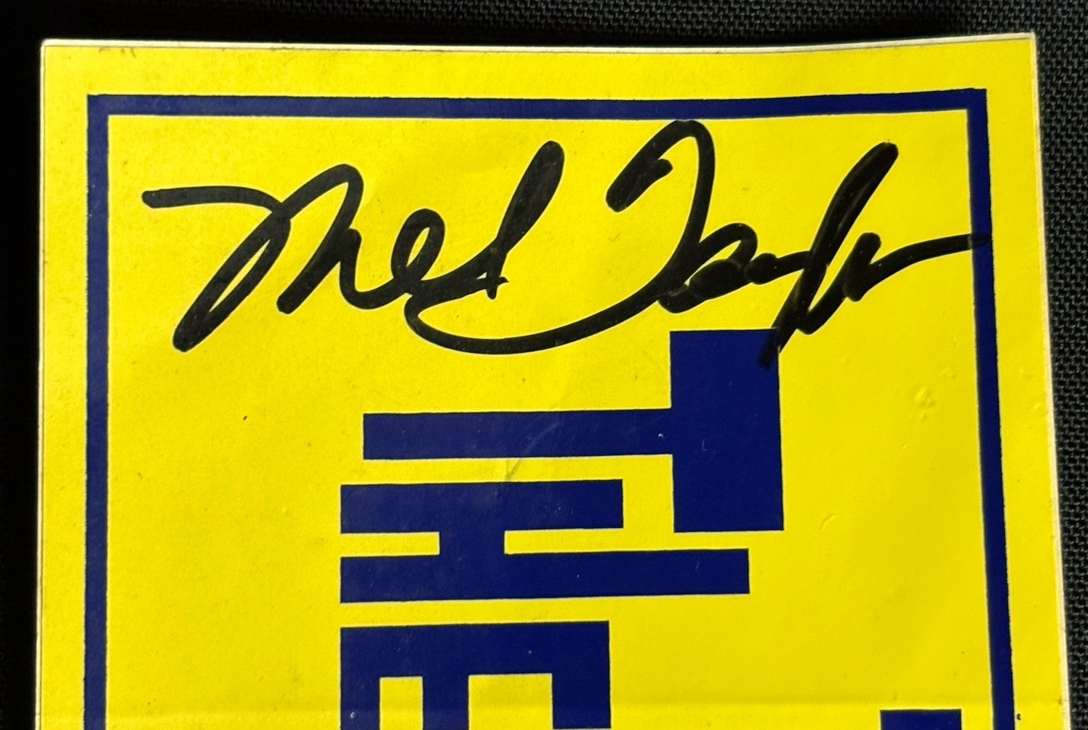 The VENTURES Autographed 3x8 Bumper Sticker Signed Wilson, Taylor, Bogle, McGee