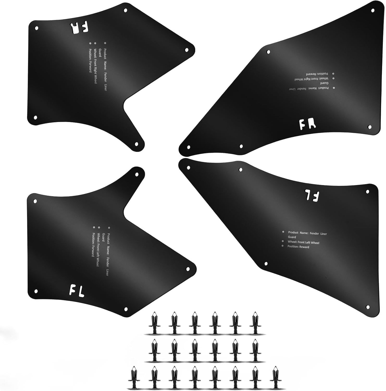 Toyota Tacoma Fender Liners, Splash Shields, Splash Guards & Wheel Well Liners-