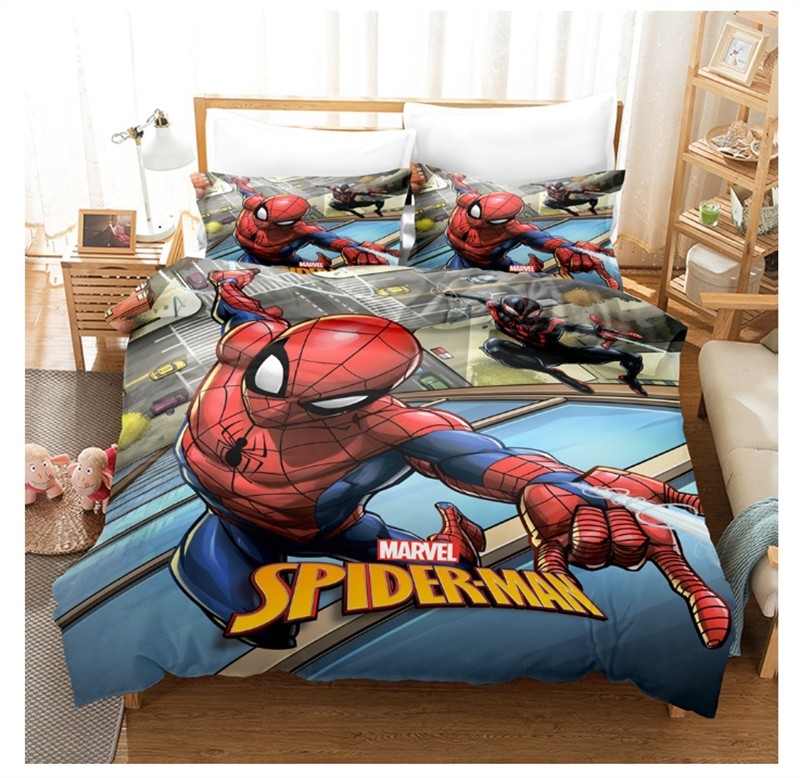 Spiderman Bedding Set 3PCS Cover Pillowcase Comforter Cover Spider-man US Size