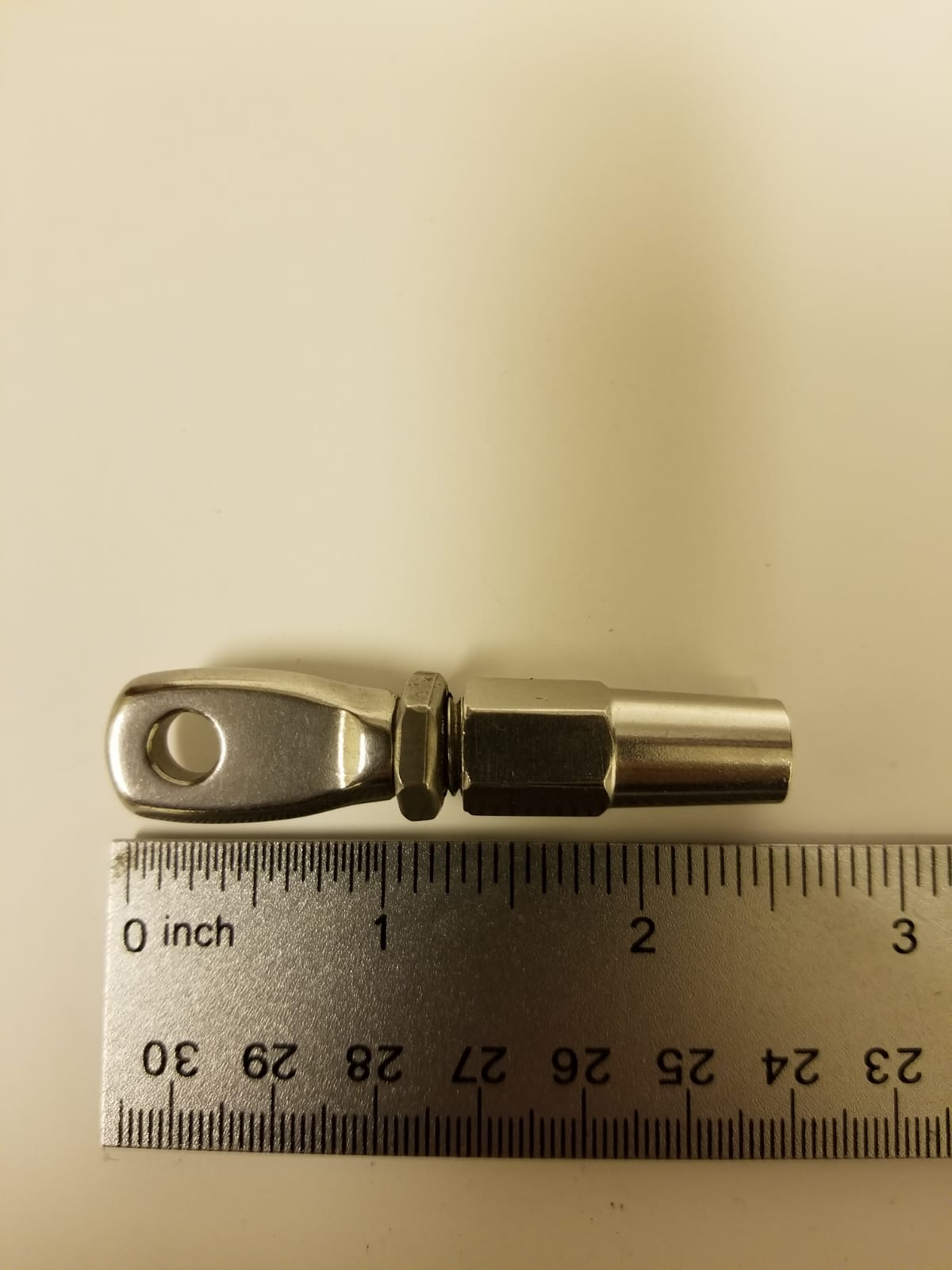 Swageless Threaded Eye Terminal for for 1/8" Cable Railing T316 Stainless Steel