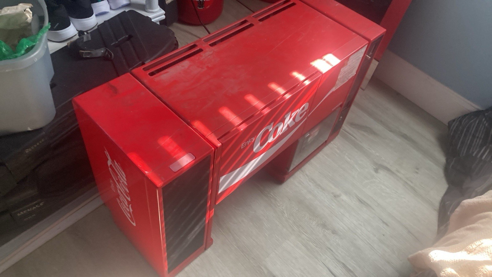 Coca-Cola Brakemate coin-op water storage unit, used, free shipping