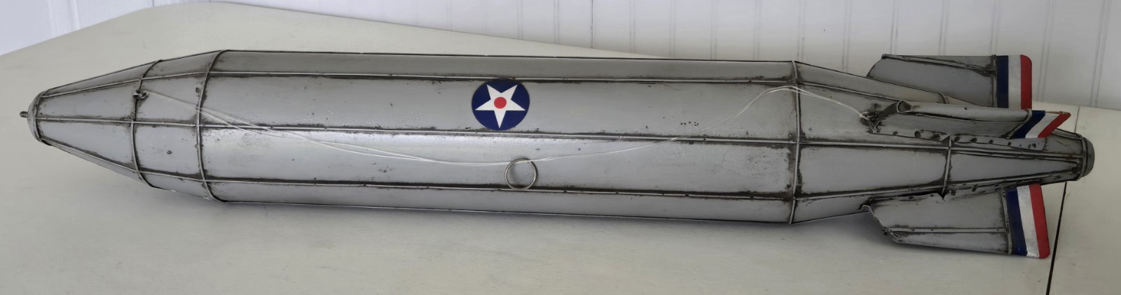 WWII 26" U.S. Navy L-2 Metal Model Hanging Blimp Airship Toy