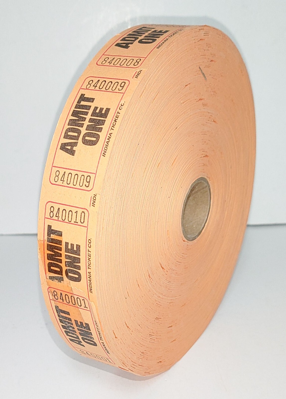 1 Roll 2,000 Admit One Tickets Carnival Fun Fair Festival Raffle Orange