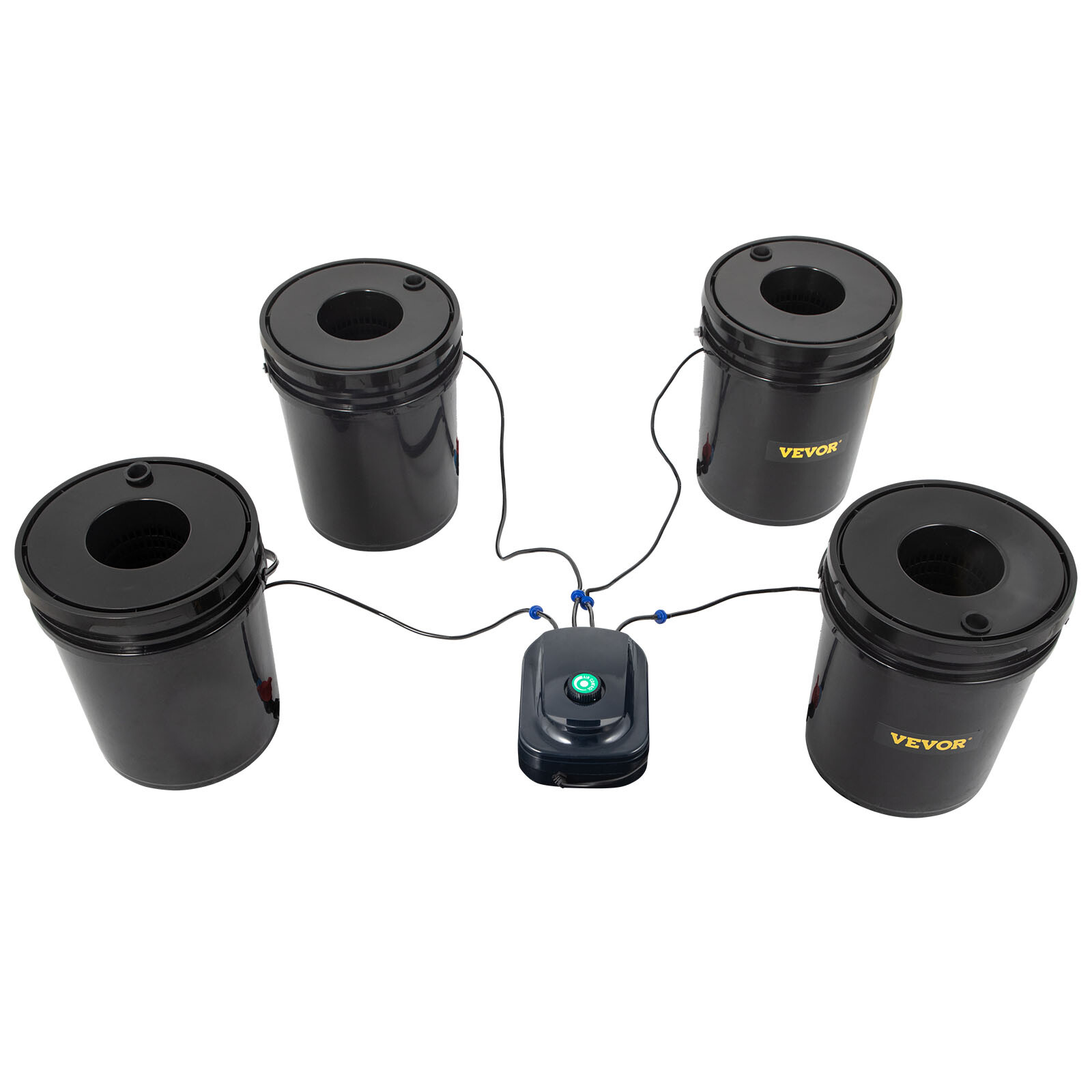 VEVOR Hydroponics Deep Water Culture DWC Hydroponic System 5 Gallon 4 Buckets
