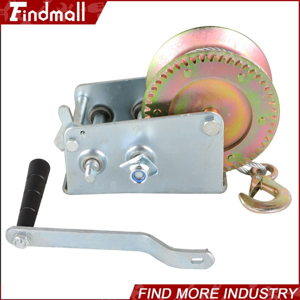 Findmall 3500 lbs Hand Winch With Cable For Trailer Winch Durable Hand Crank