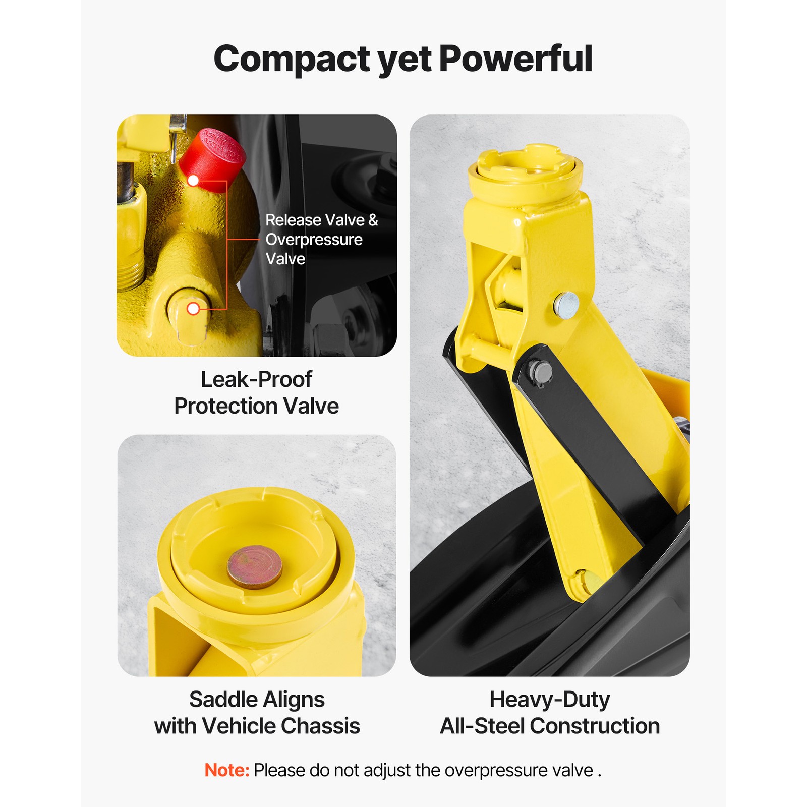 2 Ton Low Profile Floor Jack Single Piston Hydraulic Car Jack with 2 Jack Stands