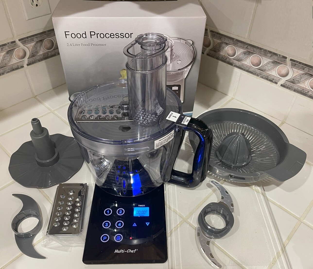 In Counter Blender & Food Processor (Nutone Food Center) w 1000W Drop-in Motor