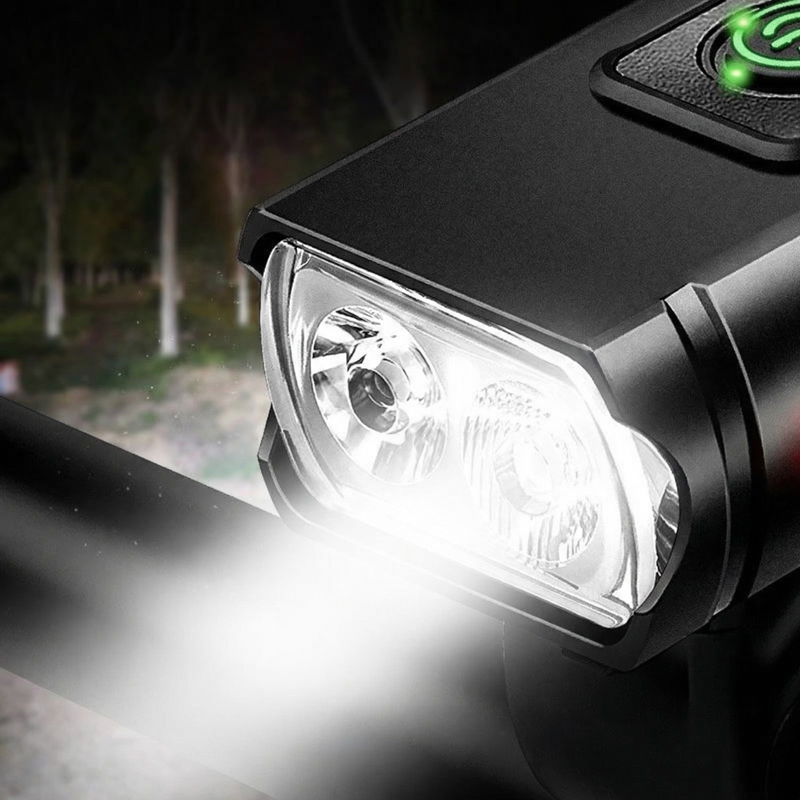 10000mAh LED Bicycle Bike Light Front Rear Rechargeable Headlight Mountain Set