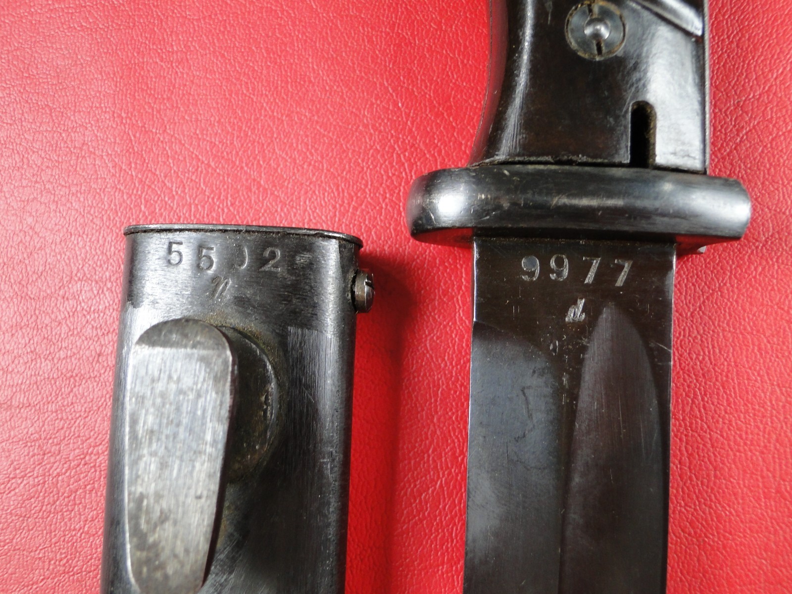 Excellent Original WWII German K98k Bayonet Horster 1942. (SMA3513)