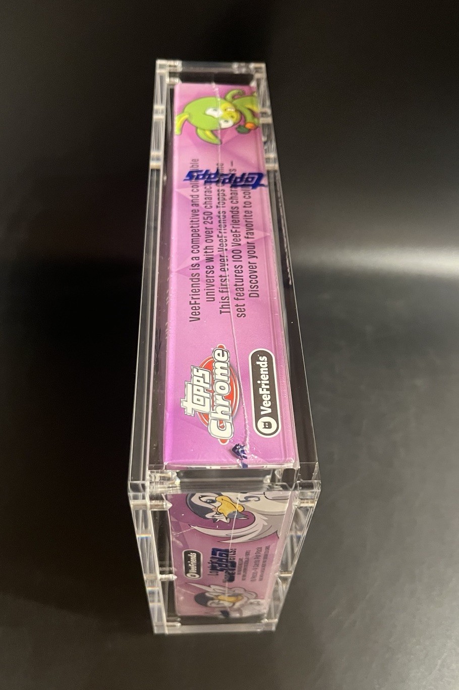 Acrylic Display Case Magnetic Lid FITS 2025 Topps Chrome VeeFriends Hobby Box