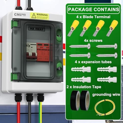 Solar Disconnect Switch 40 Amp DC 500V Circuit Breaker with 500V 40A 1in 1out