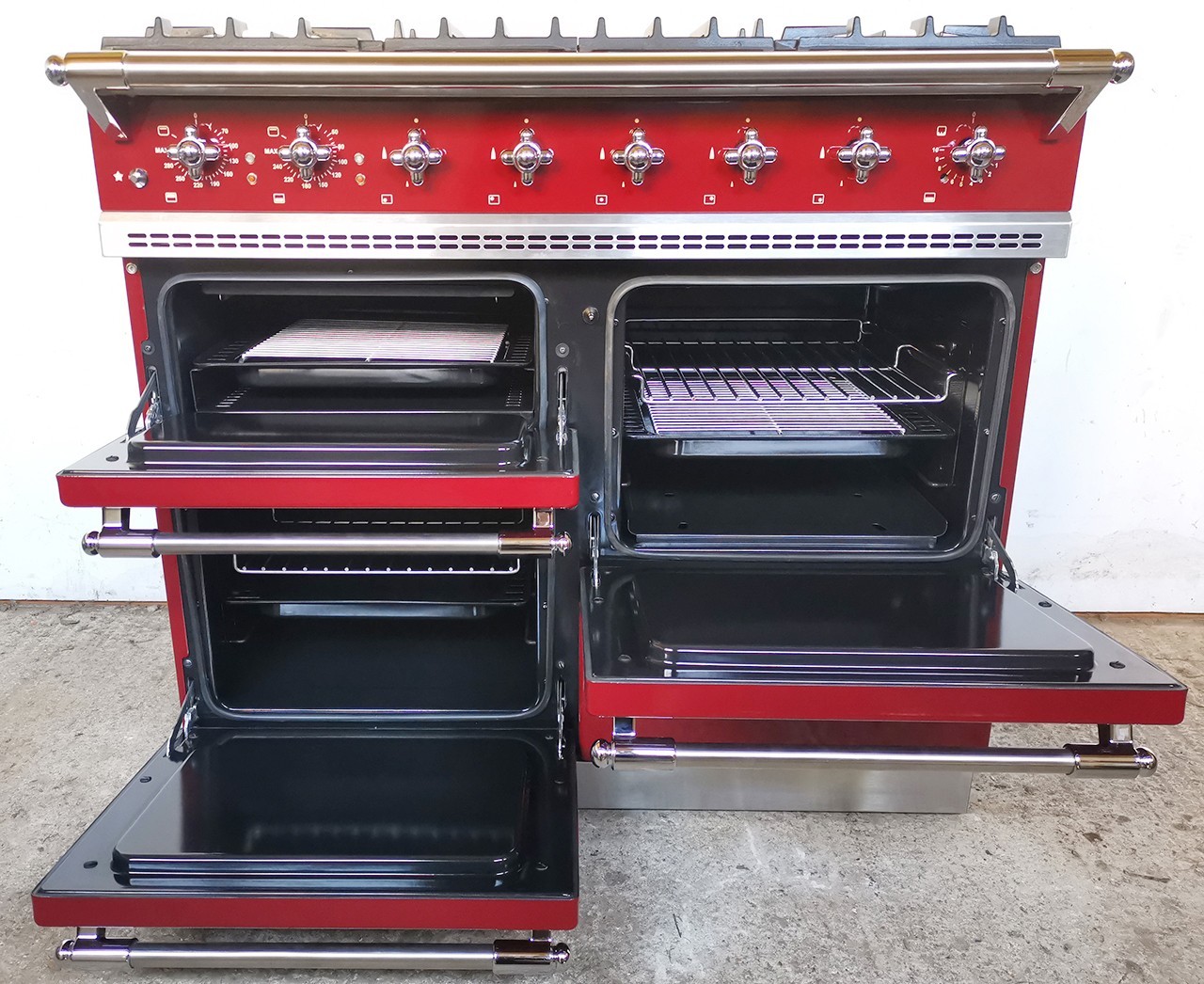 Lacanche Chagny Range 39 ⅜ in Burgundy & Chrome 100cm