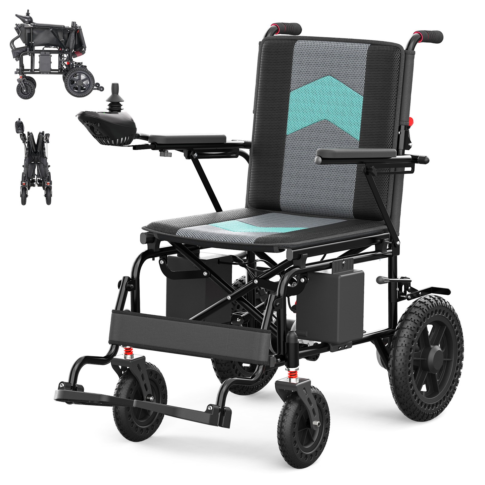 Foldable Intelligent Electric Power Mobility Wheelchairs Power for All Terrain