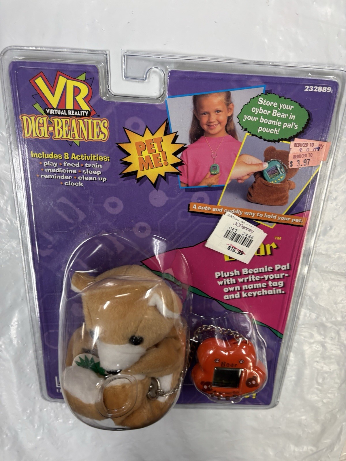 New VTG 1997 Digi Beanies Virtual Bear Giga Pets by MGA Entertainment Rare New A