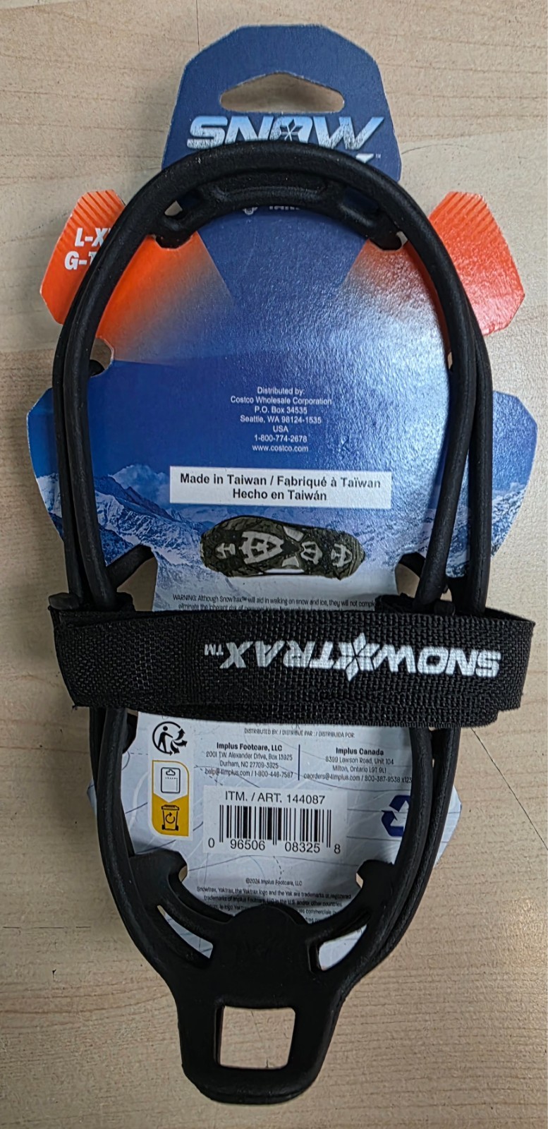 Snow Trax by Yaktrax L XL  Tungsten Carbine Spikes For Shoes/Boots. Adjustable!