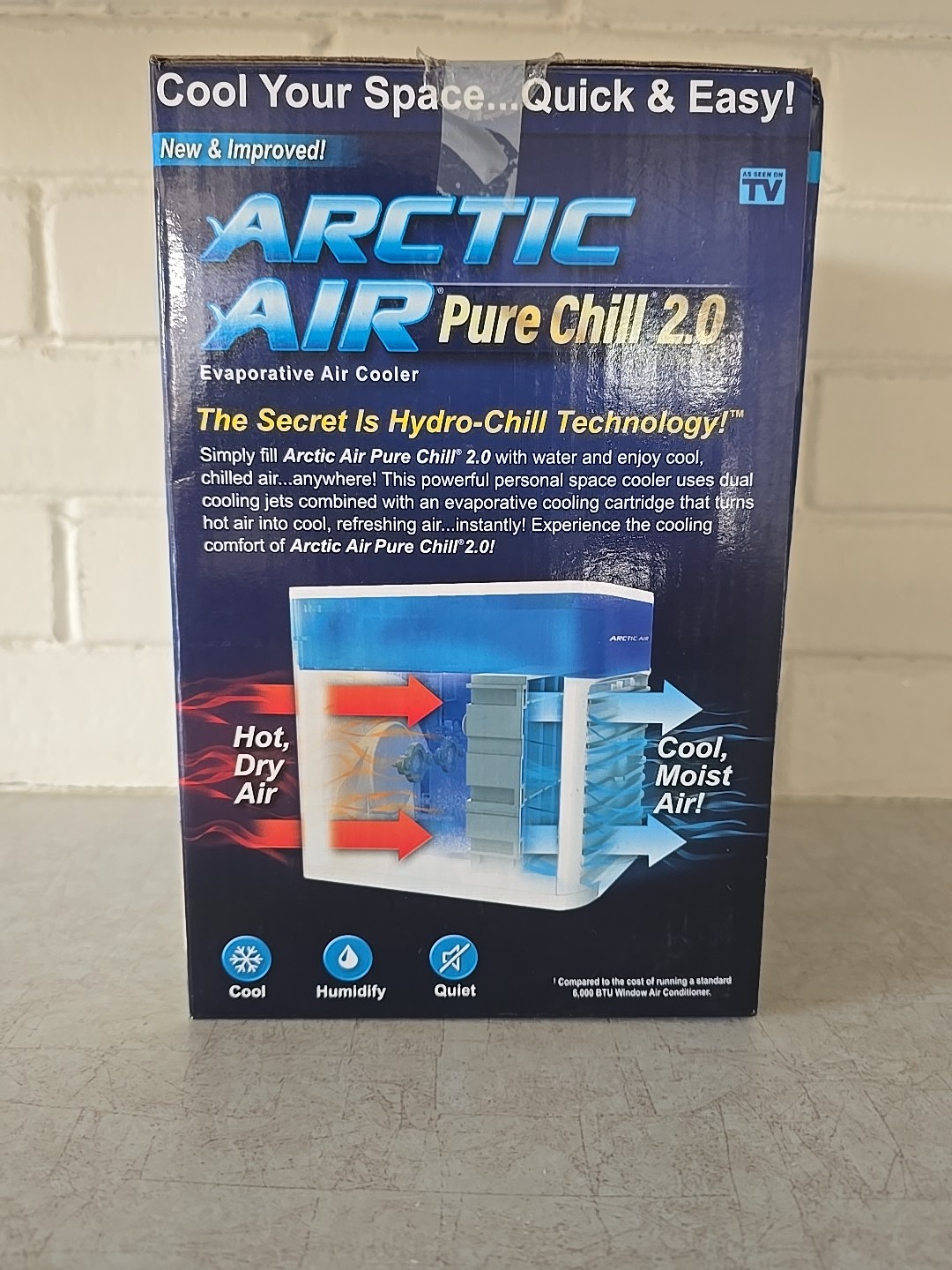 Arctic Air Pure Chill 2.0, Personal Space Cooler, Evaporative Air Chiller
