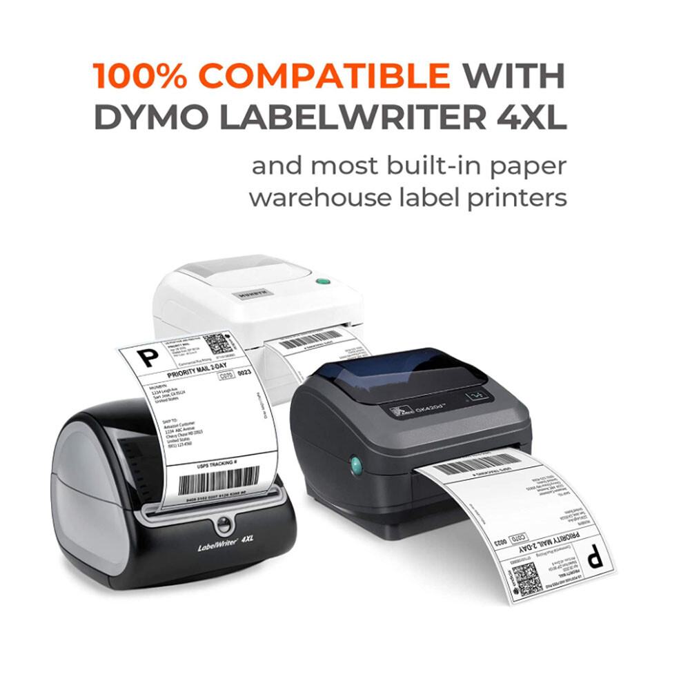 Thermal Shipping Labels 4" x 6"Compatible 1744907 Dymo 4XL LabelWriter 220/Roll