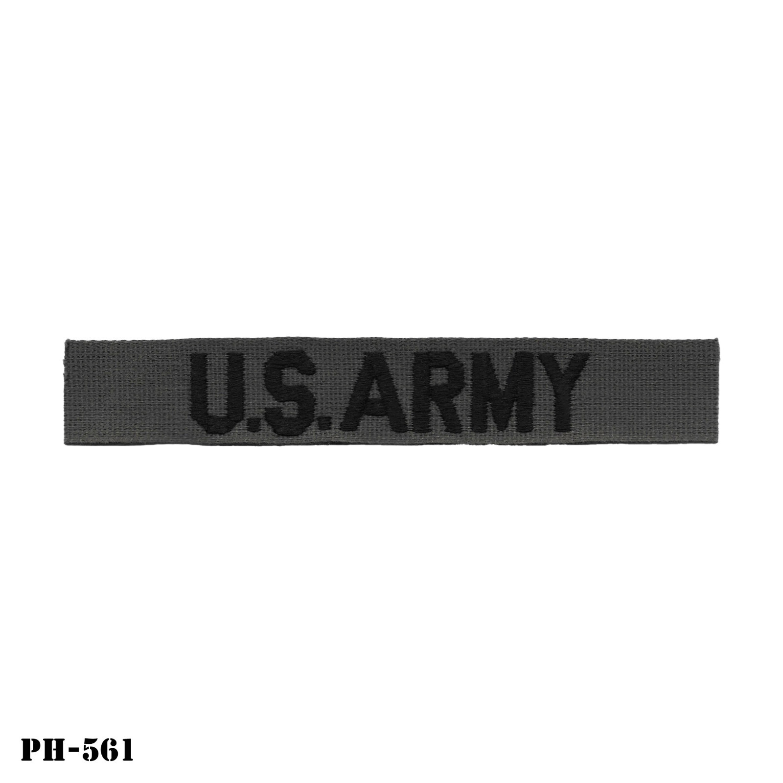 "U.S. ARMY" Tape Subdued OD & Black ~ Sew On Patch for BDU's ~ New Old Stock