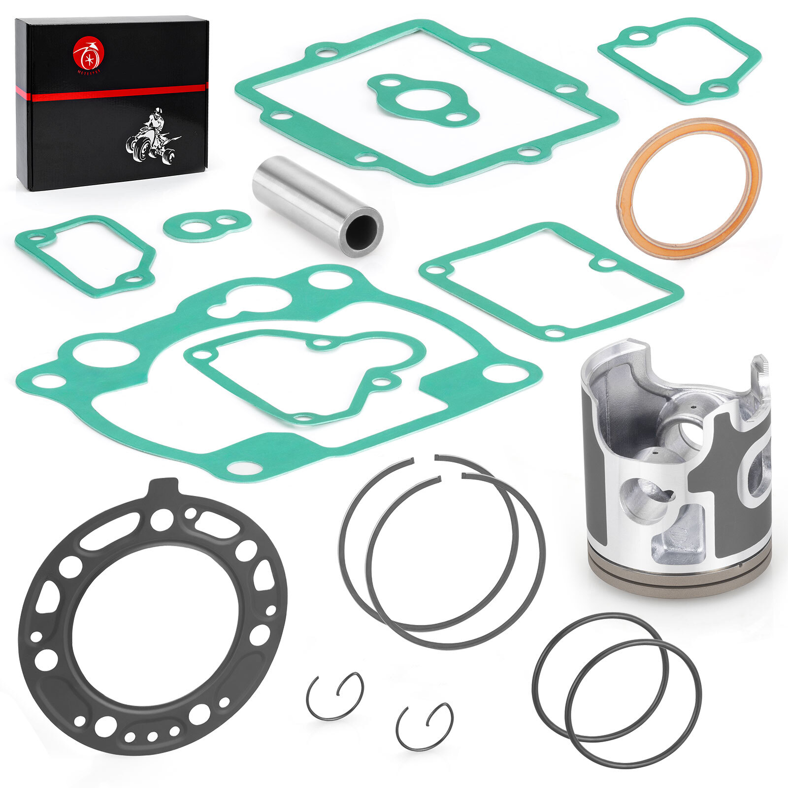 Top End Rebuild Kit STD 66.4mm Piston + Ring + Gasket For Kawasaki KX250 1993-03